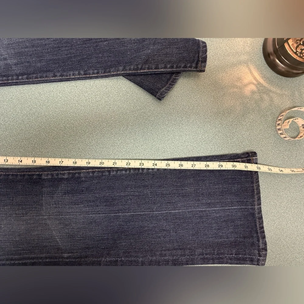 7 For All Mankind Dark Blue Bootcut Straight Leg Jeans Women’s 29 - Picture 8 of 8